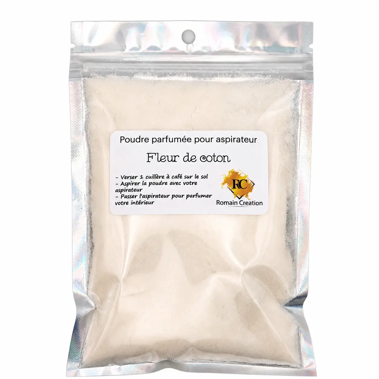 Poudre aspirateur fleur de coton 140 g