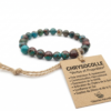 Bracelet Chrysocolle lithothérapie et vertus par Romain Creation