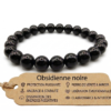 Bracelet Obsidienne Noire Romain Creation