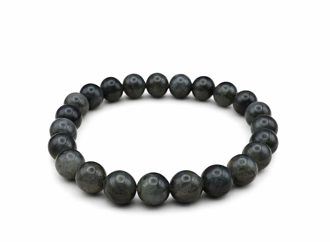 Bracelet labradorite noire