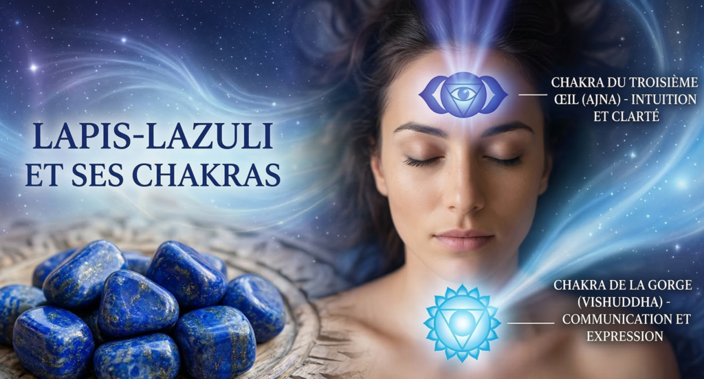 Chakras liés au lapis lazuli