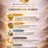 Fiche informations obsidienne dorée par Romain Creation