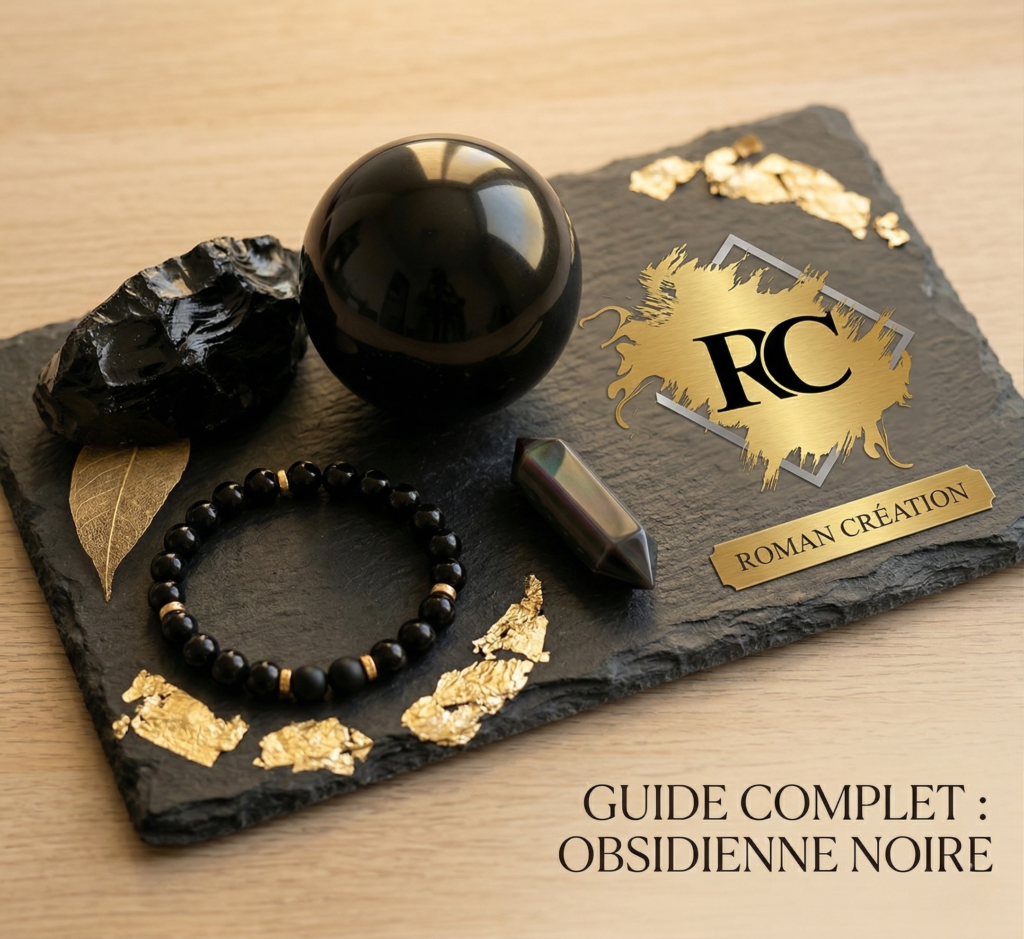 Guide Lithotherapie Obsidienne Noire Romain Creation