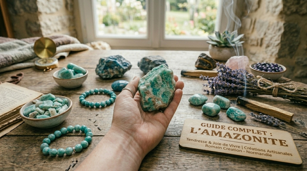 Guide Complet sur l'Amazonite : La Pierre de la Tendresse, de la Joie et de la Sérénité 1 Guide lithothérapie Amazonite