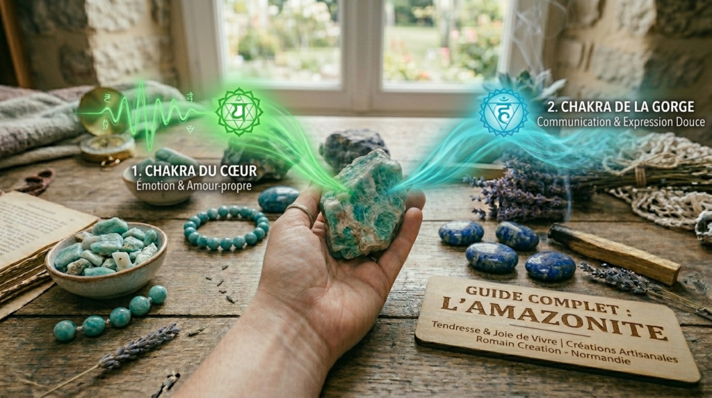 Les 2 chakras liés à l'amazonite Les 2 chakras liés à l'amazonite