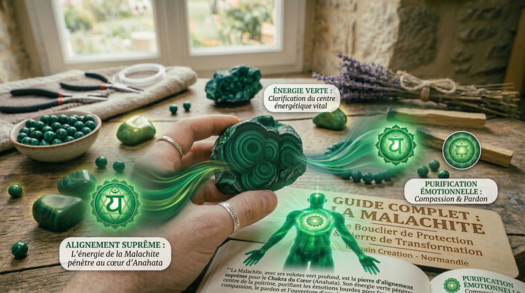 Les Chakras liés à la Malachite