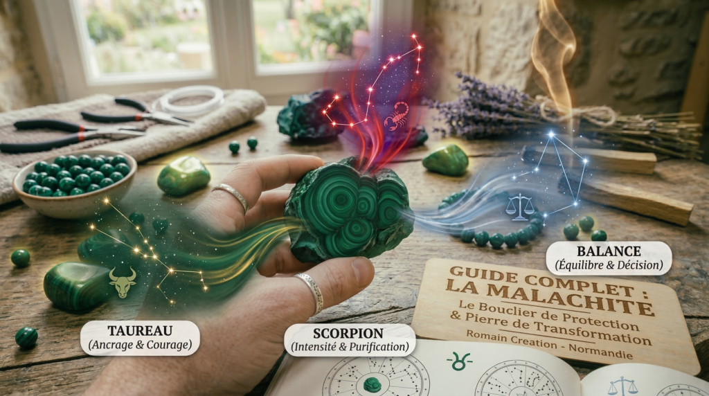 Les signes astrologiques liés à la Malachite