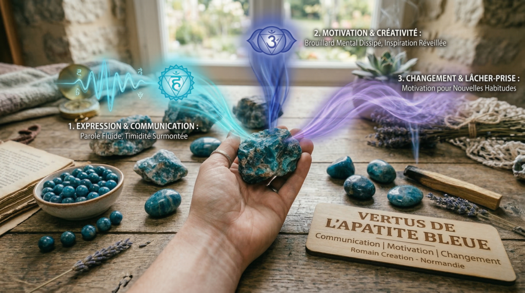 Les vertues de l'Apatite Bleue