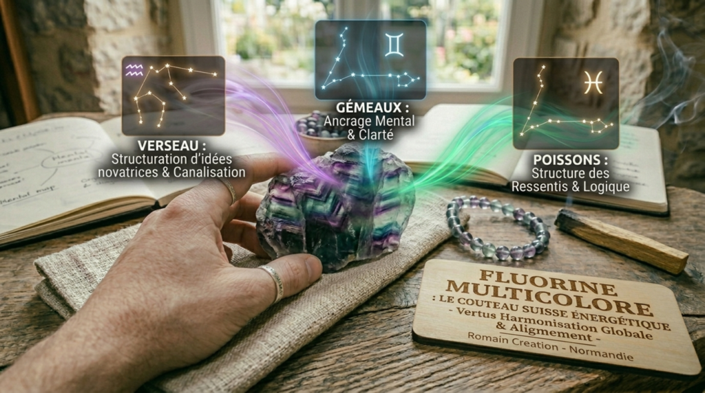 Signes astrologiques liés à la Fluorine Multicolore