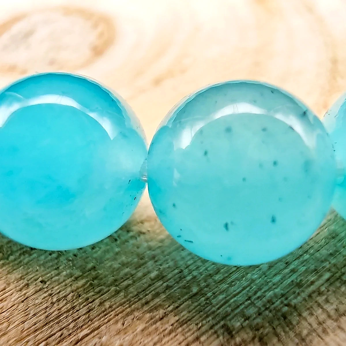 Amazonite details des perles par Romain Creation