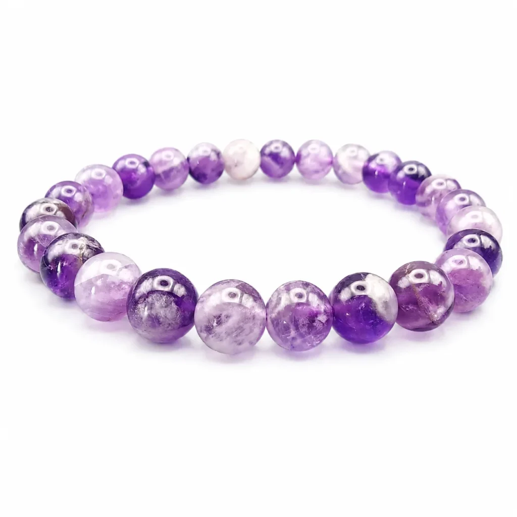 Bracelet améthyste rubanée grade AA par Romain Creation