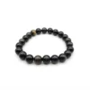 Bracelet lithotherapie Obsidienne oeil celeste par Romain Creation