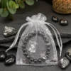 Bracelet Onyx Noir sachet organza