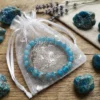 Bracelet_Apatite_bleue_sachet Bracelet Apatite Bleue grade A+ dans sachet organza