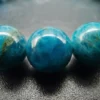 Détails des perles Apatite bleue par Romain Creation Détails des perles Apatite bleue par Romain Creation