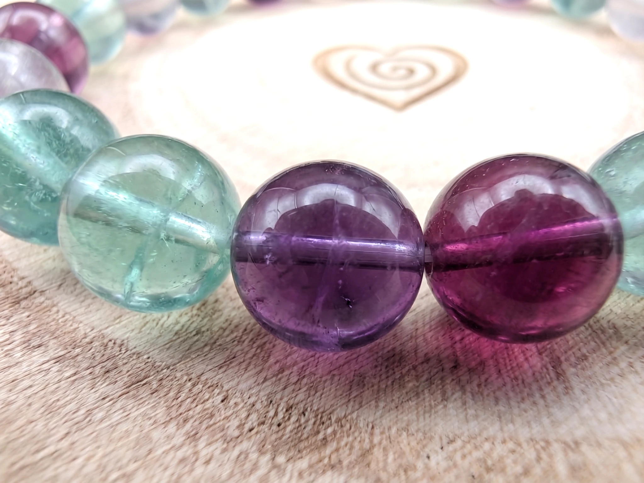 Details perles Bracelet Fluorine Multicolore