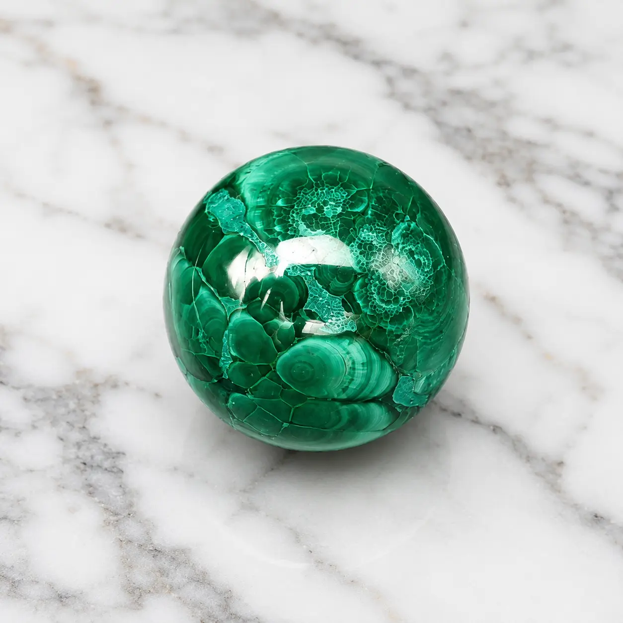 sphere malachite congo grade aaa romain creation