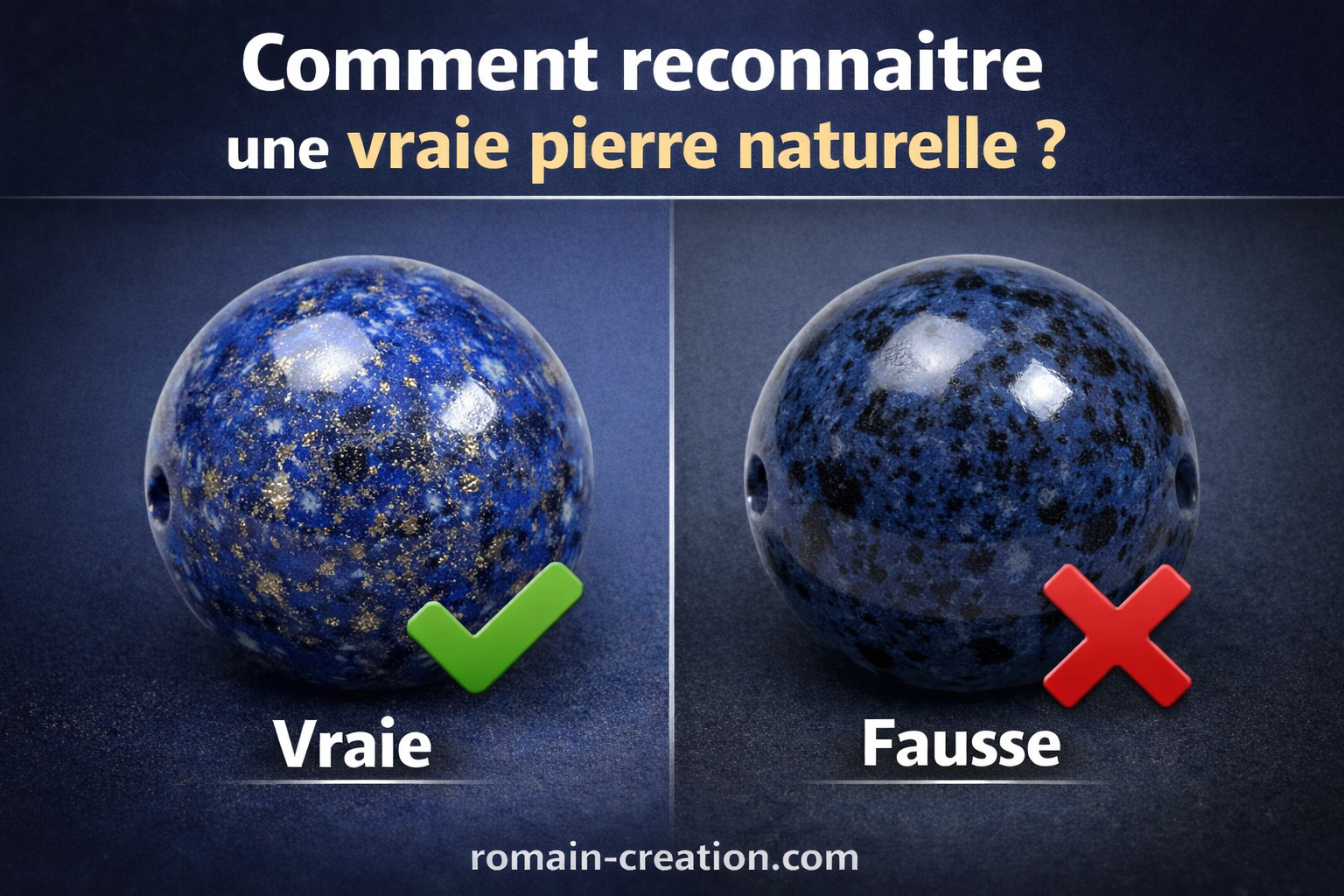 Comment différencier une vraie pierre naturelle d'une fausse par Romain Creation
