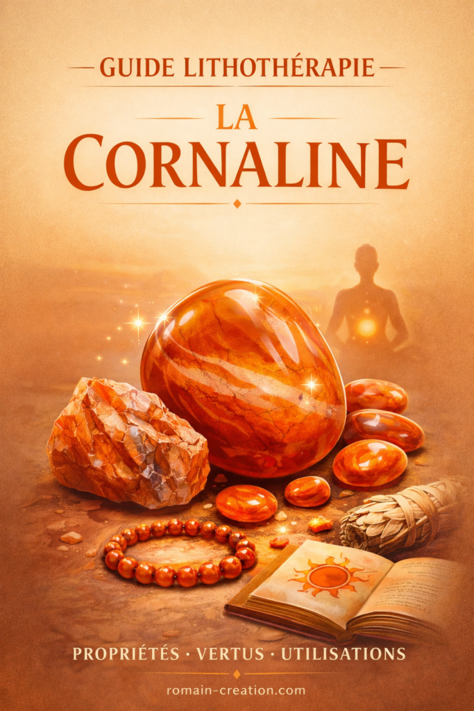 ☀️ Guide Complet de la Cornaline : La Pierre de Vitalité, de Joie et de Créativité 1 Guide lithothérapie _ La cornaline par Romain Creation