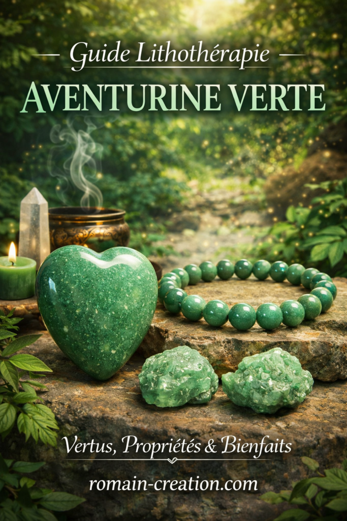 🍀 Guide Complet de l'Aventurine Verte : La Pierre de Chance, de Paix et d'Opportunités 1 Guide lithothérapie _ aventurine verte et bienfaits, vertus par Romain Creation
