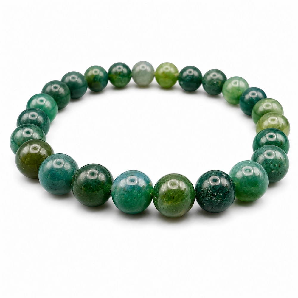 bracelet agate mousse grade aa bracelet agate mousse grade aa