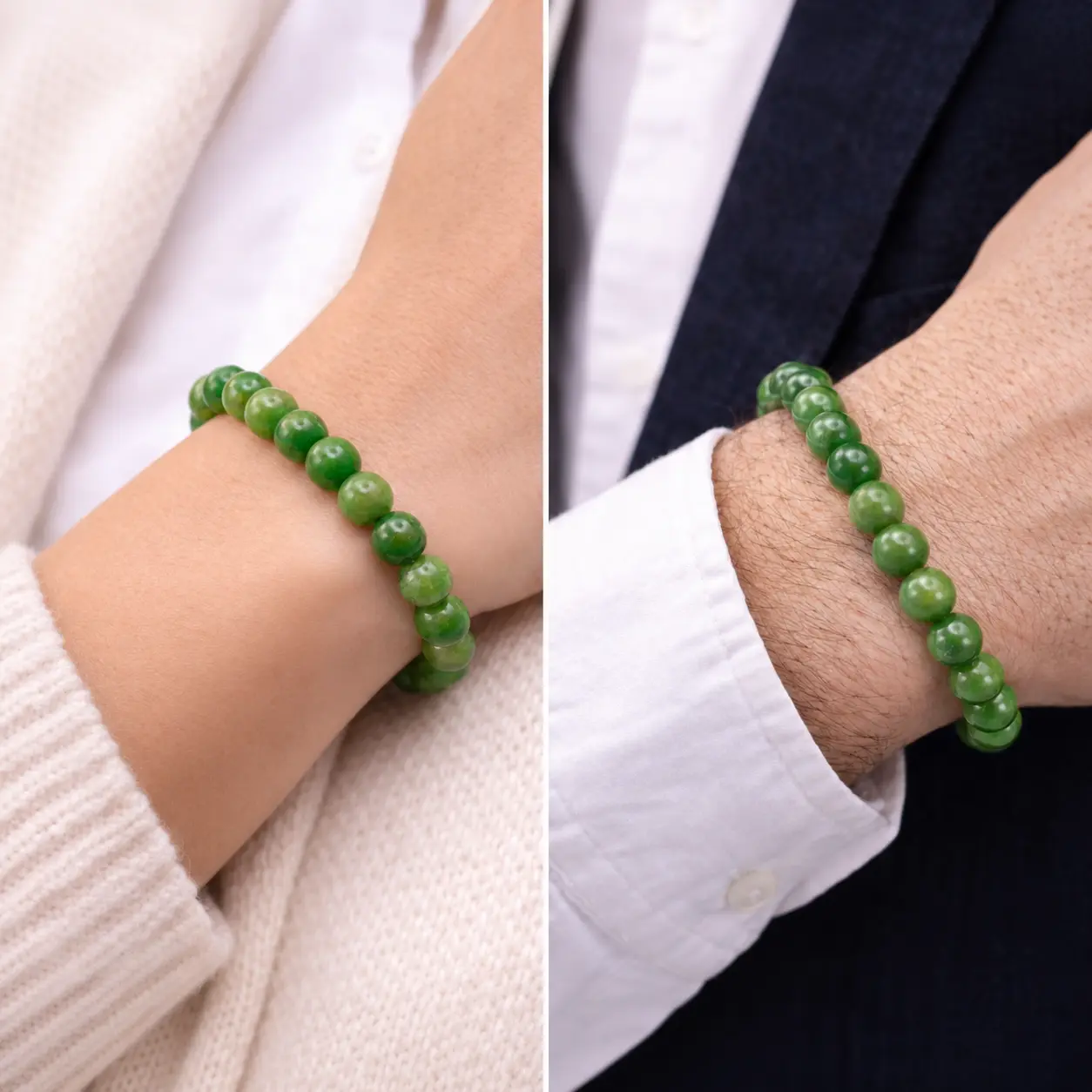 bracelet jade nephrite sur poignet homme femme par romain creation bracelet jade nephrite sur poignet homme femme par romain creation