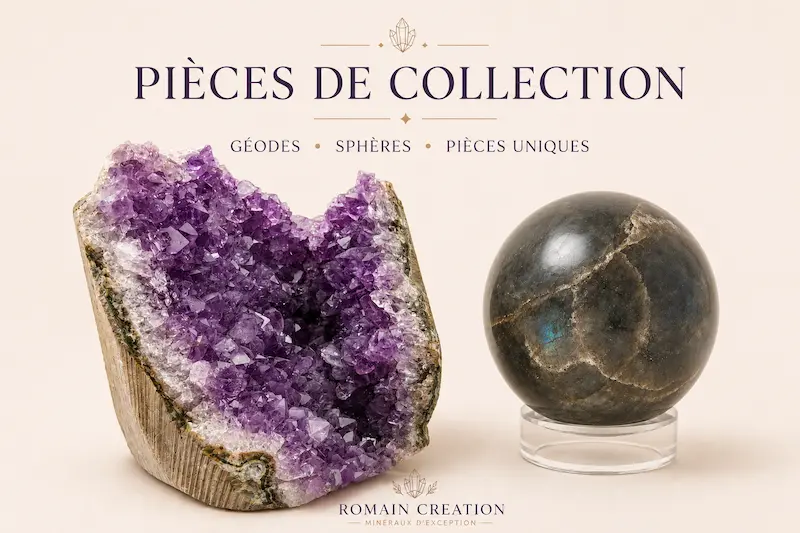 Sphères, géodes et collection