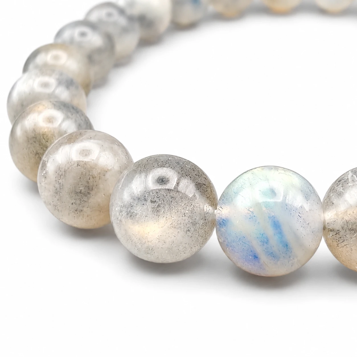 details bracelet labradorite 8 mm grade AA+