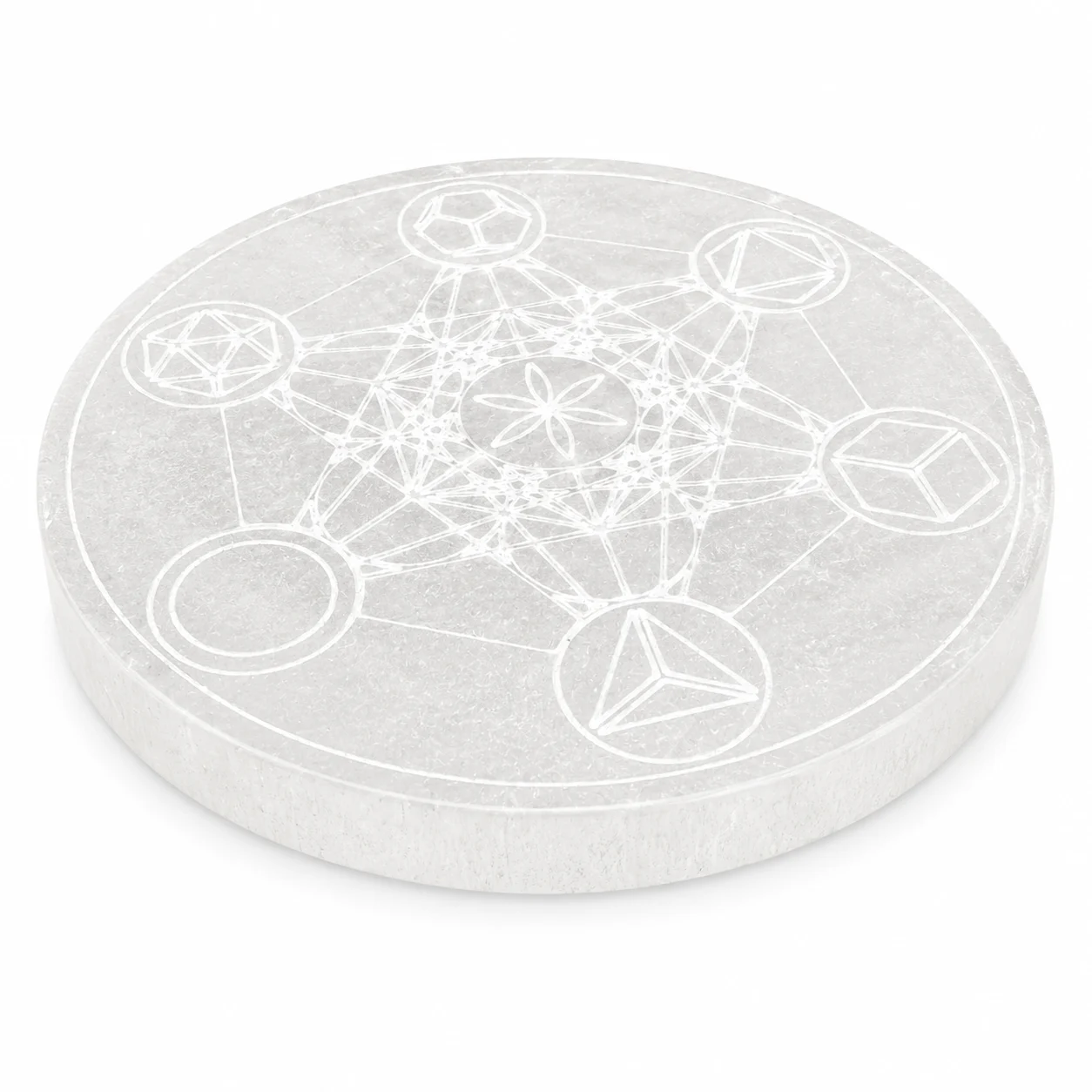 Plaque rechargement selenite metatron 15 cm